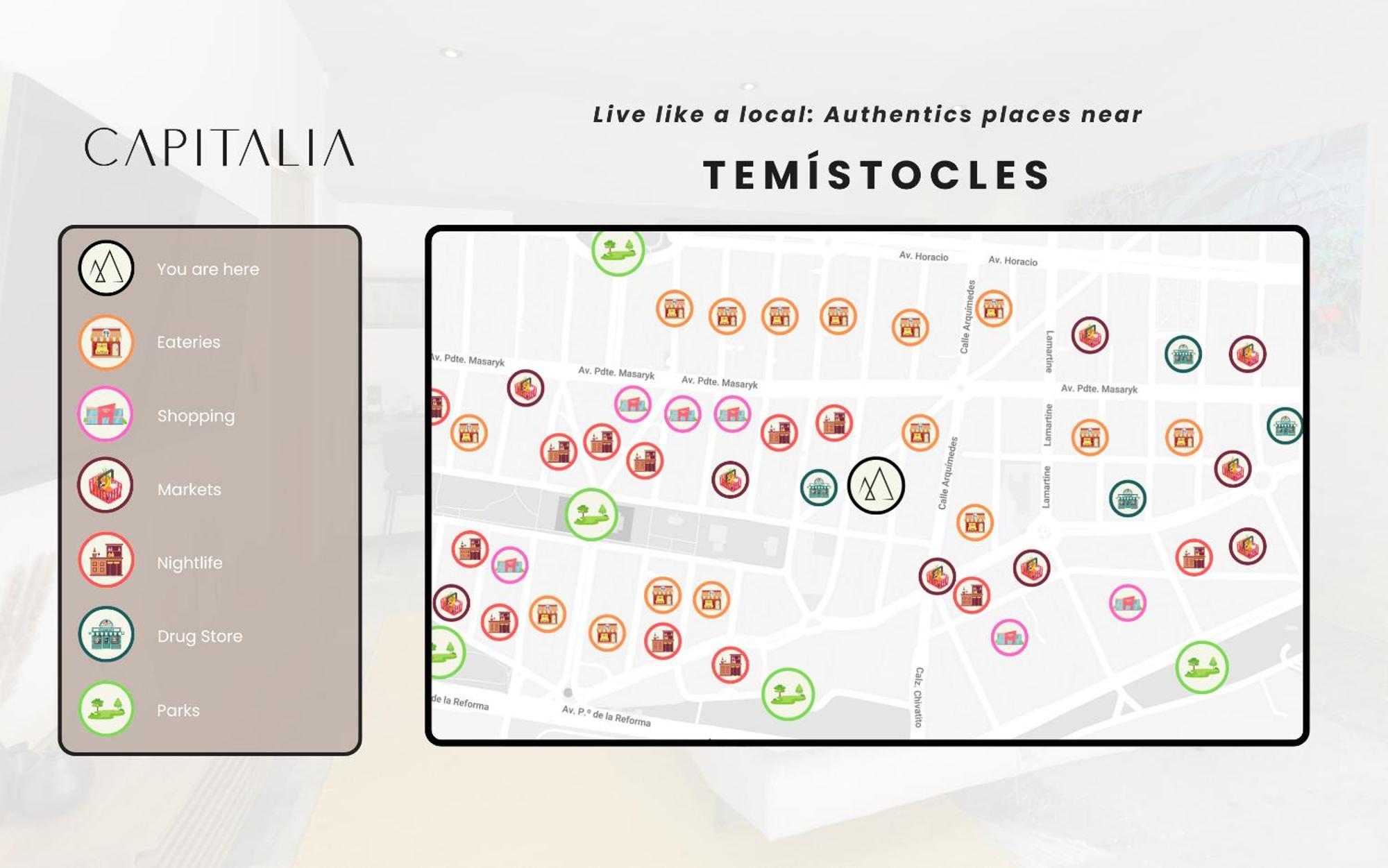 Capitalia - Luxury Apartments - Temistocles 40 Mexico by Eksteriør bilde